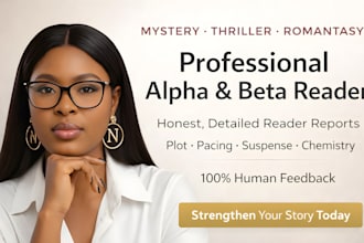 alpha read and beta read your mystery thriller or romantasy early draft