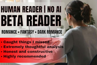 beta read paranormal dark romantasy manuscript