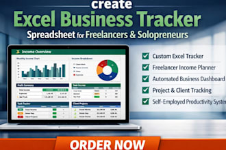 create excel business tracker spreadsheet for freelancers and solopreneurs