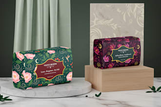 design handmade and artisan soap packaging