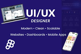 design user friendly UI UX for web ,mobile, saas using figma
