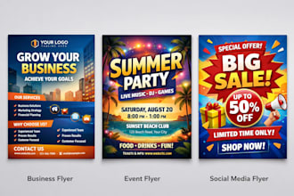 design a professional flyer
