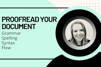 proofread your written document