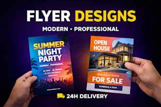 design professional flyers and brochures for print