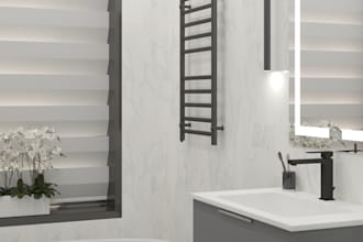 create photorealistic 3d bathroom interior render