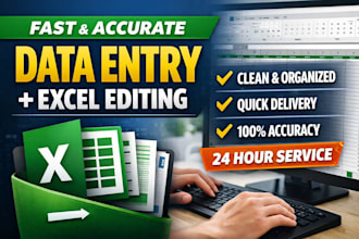 offer reliable data entry and excel editing support
