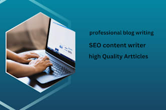 write a professional SEO blog post or article for your website