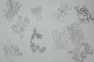 custom hand drawn fashion prints and patterns
