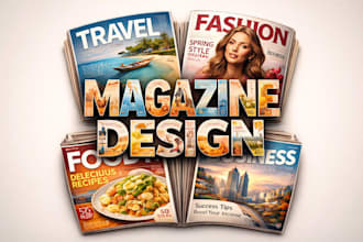 do magazine cover design, front cover, magazine layout book cover maker catalog