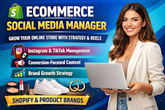 be your social media marketing manager for your shopify ecommerce brand