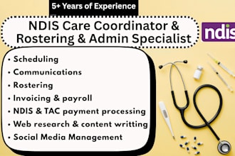 be an aus ndis and allied health receptionist or admin support specialist