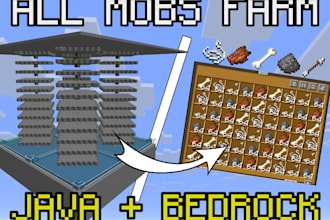 build any mob farm in minecraft for you in java or bedrock