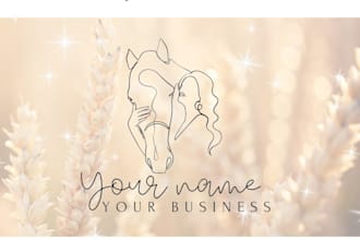 make your equestrian equine horse farm animal logo