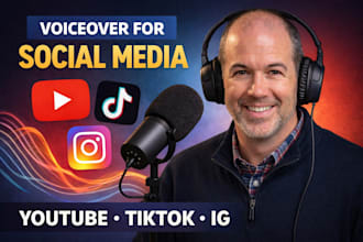 record an american male voice over for your youtube, tiktok, and ugc
