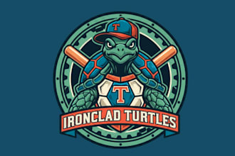 make wonderful style tortoise mascot logo design for company