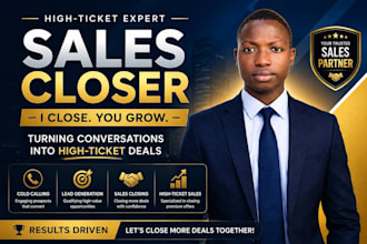 be your high ticket sales closer salesperson sales closer online sales