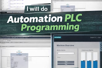 provide plc programming with tia portal and hmi design