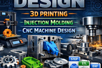 design 3d printing and injection molding