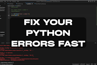 fix python bugs and backend errors fast