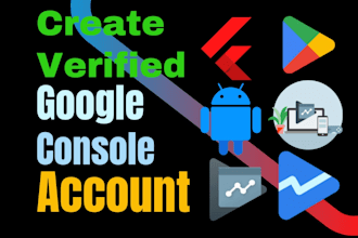 create a verifyed google play console account, play store account