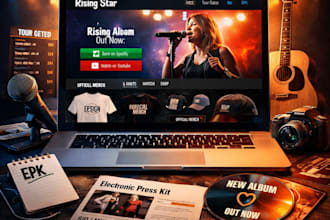 setup bandzoogle website design bandzoogle store music website merch store epk