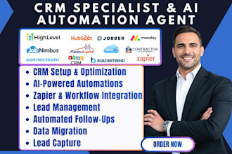 setup contractor foreman acculynx jobber gohighlevel monday automation zapier