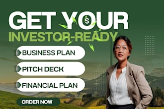 write topnotch business plan for investors, fundraising, grant writing, startup
