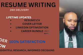 professionally rewrite your resume and linkedin for job success