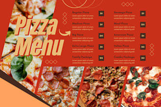 digital menu board or animated tv screen for restaurants