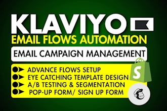 setup premium klaviyo flows setup shopify email automation sms marketing flows
