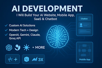 ai web app, mobile app development,android IOS ai saas software, ai website, crm
