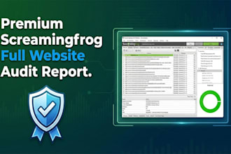 do SEO audit and crawl report using premium screaming frog