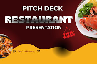create pitch deck food delivery startup ghost kitchen resturant chain pitch deck
