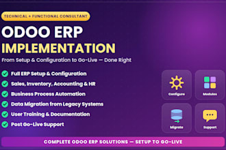 be your odoo erp developer for custom module development and implementation