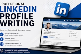 write a professional linkedin profile and about section