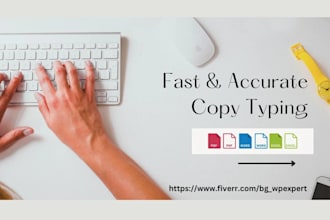 do copy paste and typing services