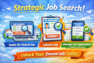 strategic job search apply for hybrid job manage application with enhance resume