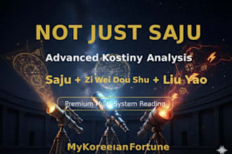 create ultimate korean saju reading including purple star astronogy