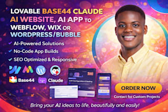 convert lovable, base44, replit, ai website, to webflow, wix, wordpress