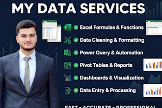 be your excel expert for data cleaning and formatting