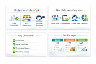 be your ebay VA for listings and store management