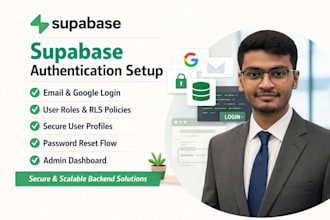 build secure supabase authentication and user database