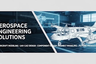 3d aircraft modeling, aircraft component cad design, uav drone cad design