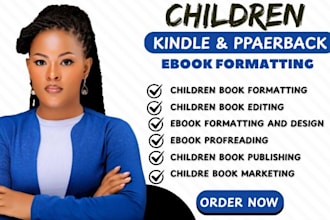 fix format children book formatting for paperback book amazon book formatting