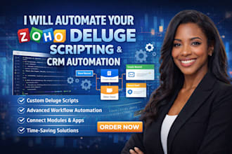 develop zoho deluge scripts, people, recruit, expense, workerly, shifts, vault