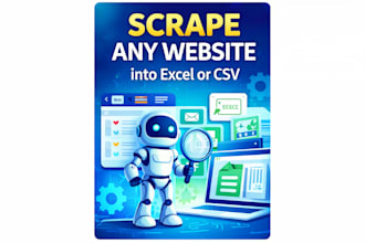 scrape emails or products from any website