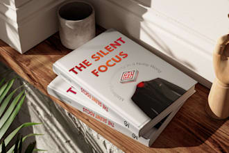 design a bestselling luxury and minimalist book cover