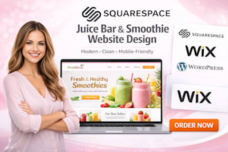 squarespace juice bar smoothie brand health drink bistro website ice cream shop