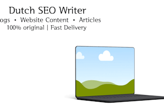 write SEO blog articles in dutch for your website