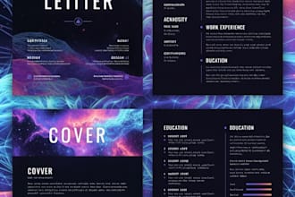 design professional resume, cv and cover letter template